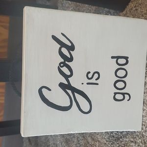 Handmade wood sign 7x7